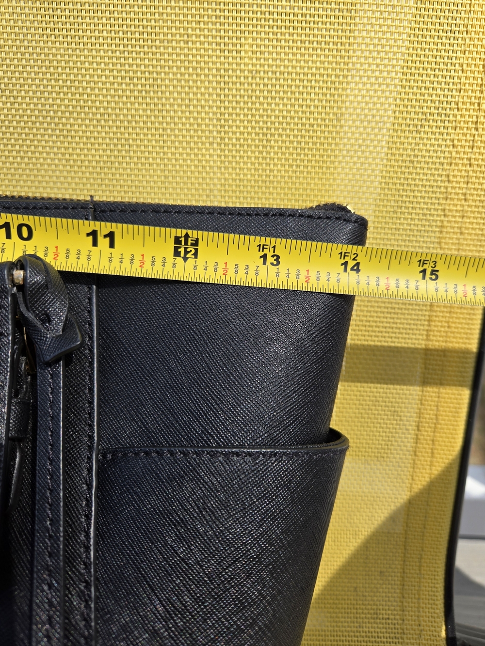 Michael Kors Black Saffiano Leather Tote Bag - Picture 14 of 15